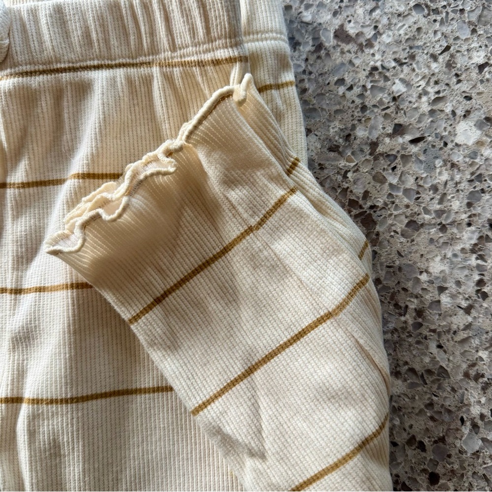 Grayson Collective l Striped Cream and Brown Kids Bottoms l 5T - Picture 6 of 7